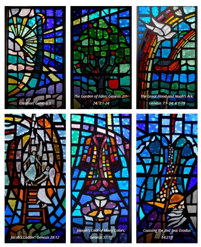 screen capture of stained glass photo gallery
